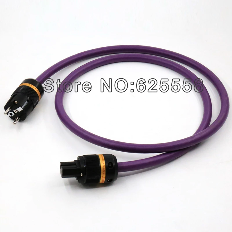 2 м Audiocrast AC 313(cu) EU Rhodium Pure cupper schuko plug + IEC Электрический Conenctor кабель питания для