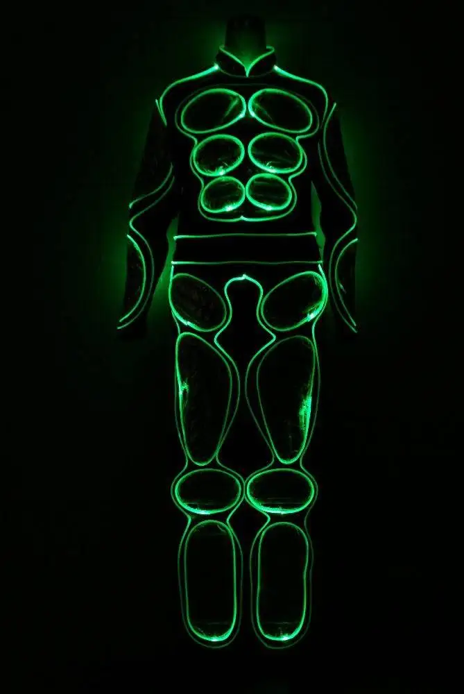 DHL Free shipping EL Products LED Costumes / light robot suit / EL Wire / Neon/ luminous clothing / Light suits