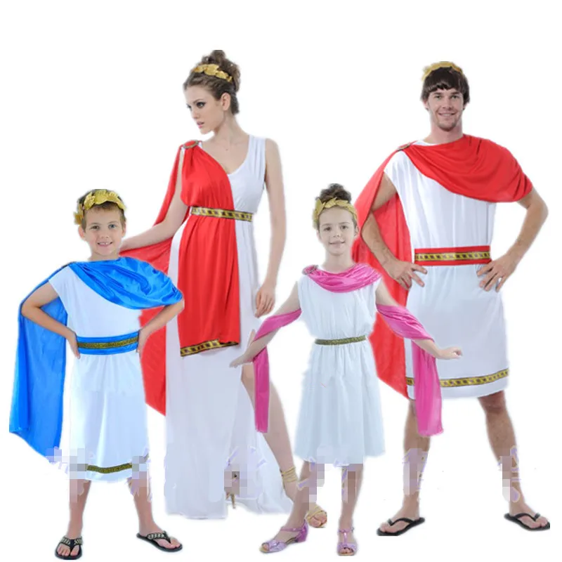 

Ladies Greek Goddess Cosplay Roman Princess Costumes Arabic Prince Caesar Fancy Dress Party Halloween Women Men Athena Costume