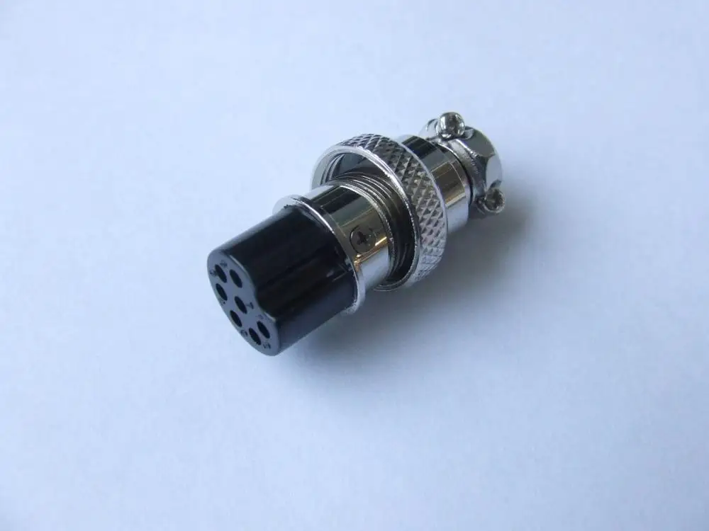 7 Pin Plug 2,3, 4,5, 6,7, 8 9-pin шасси розетки соединяет микрофонный разъем GX16 разъемы, используемые на многих CB радио и Ham радио - Цвет: 7 Pin Plug