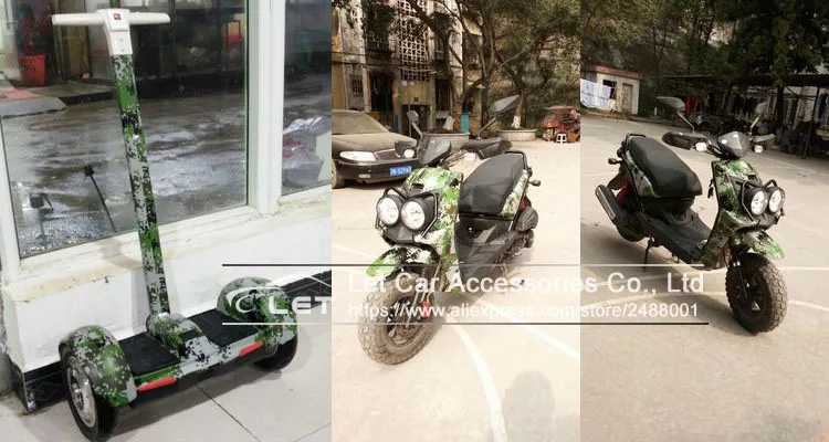 Автомобильный Стайлинг цифровой зеленый камуфляж виниловая пленка