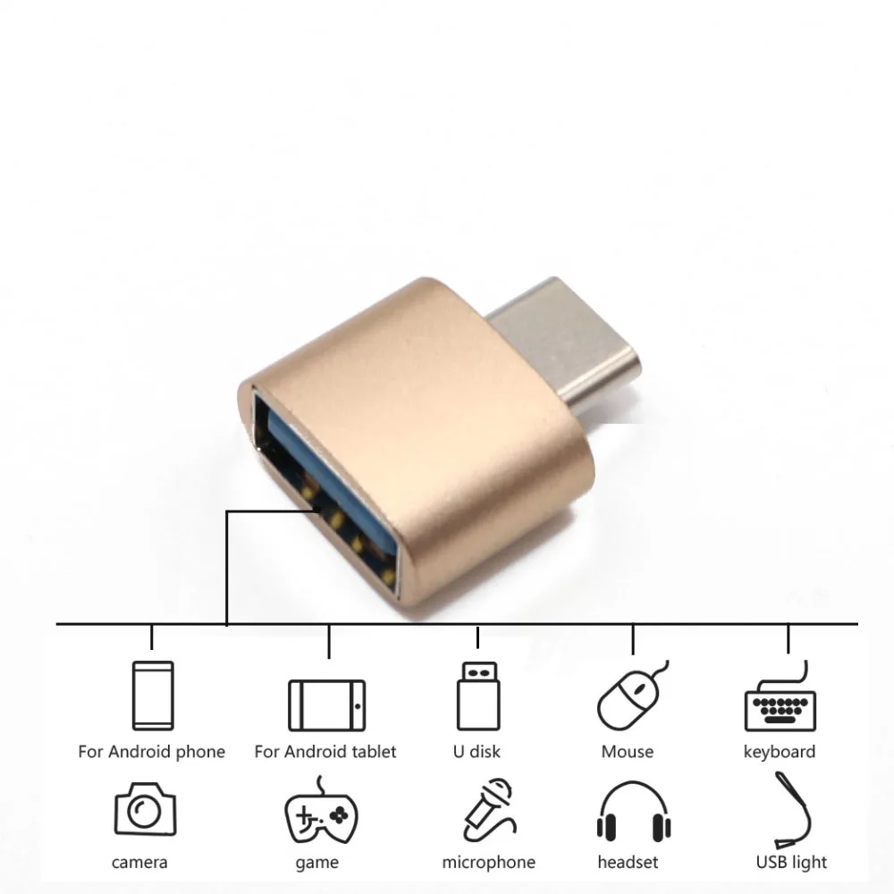 Адаптер OTG Type C/USB C конвертер для Samsung S8 MacBook|Переходники и адаптеры| |