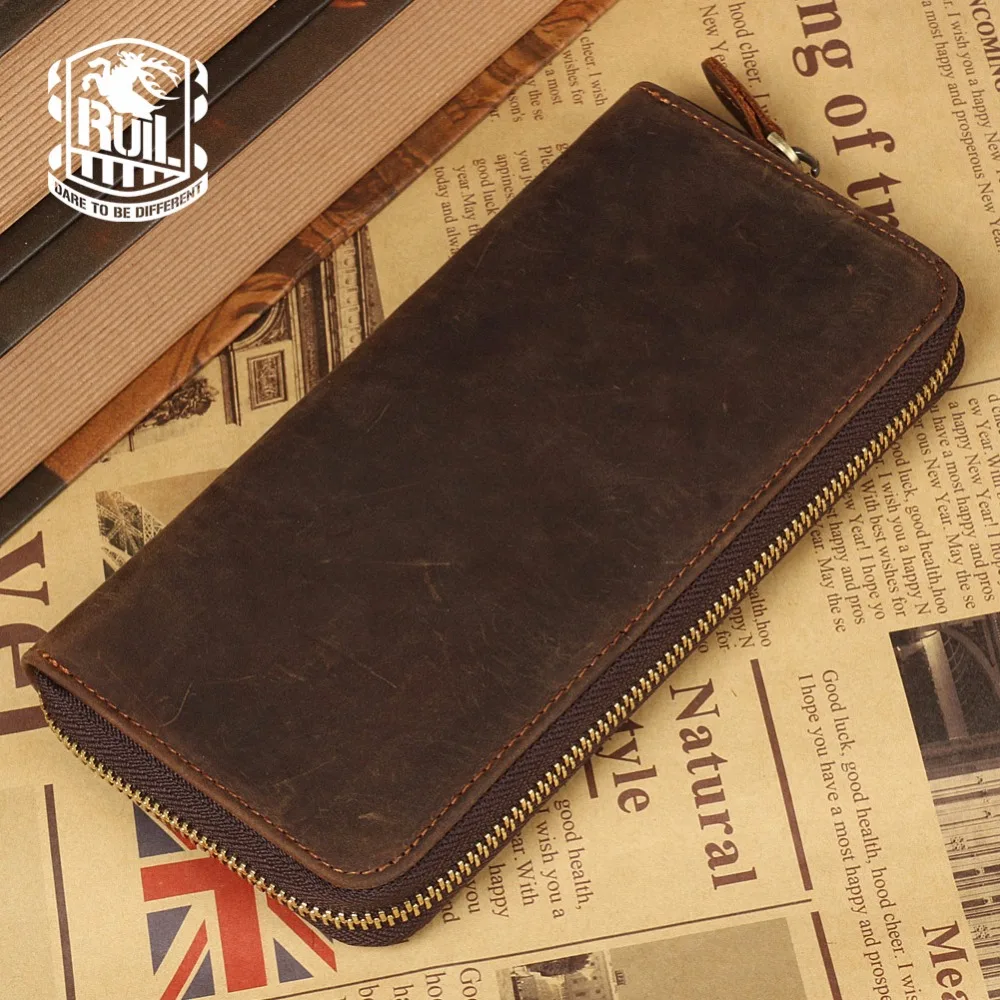 Новинка 2020 мужской кошелек Ruil высокое качество ретро ручная работа масляная кожа