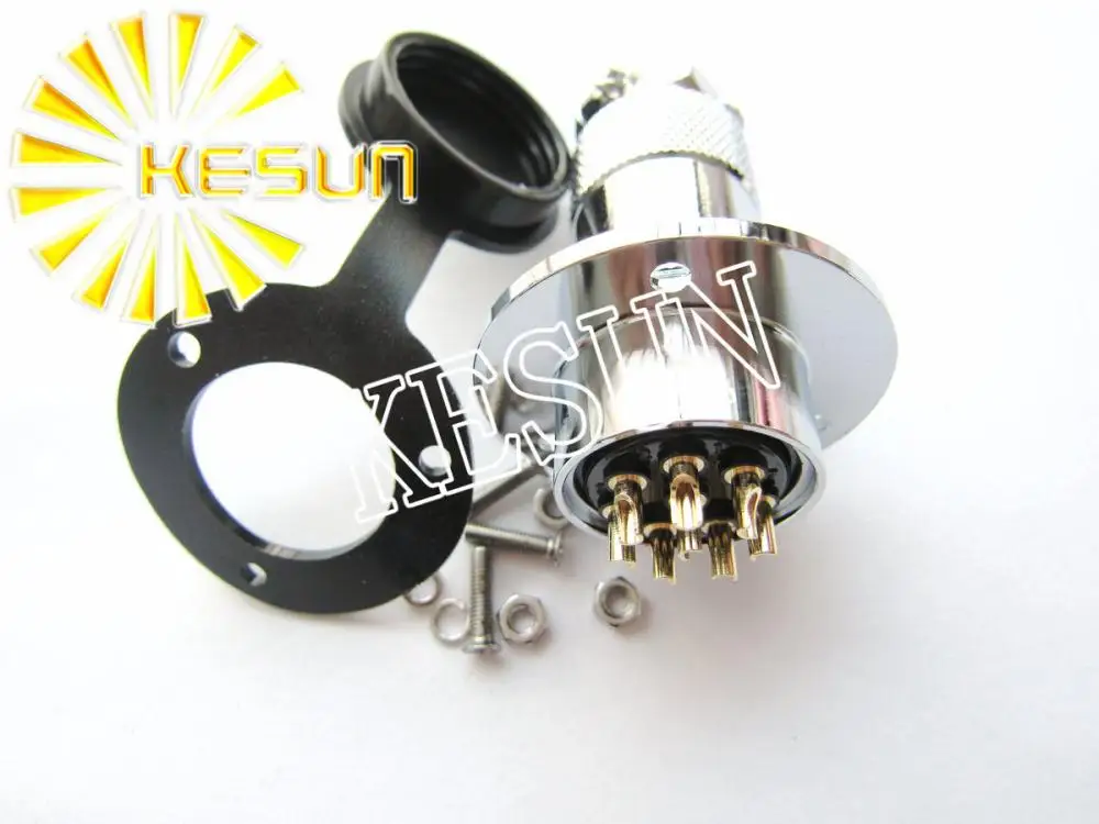10 пар фланцевый штекер и гнездо диаметром 25 мм|connector socket|connector circularplug socket connector |