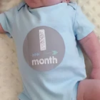 12 шт ПВХ детские ежемесячные возрастные вехи наклейки водонепроницаемые для беременных женщин ежемесячные наклейки