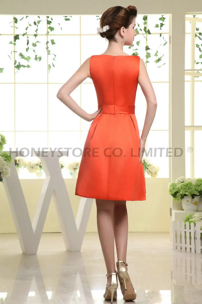 Sage Green Bridesmaid Dress Dresses With Pockets Baby Blue Bronze Formal Adult Scalloped Built-In Bra Sleeveless Dro 2015 Outlet | Свадьбы и