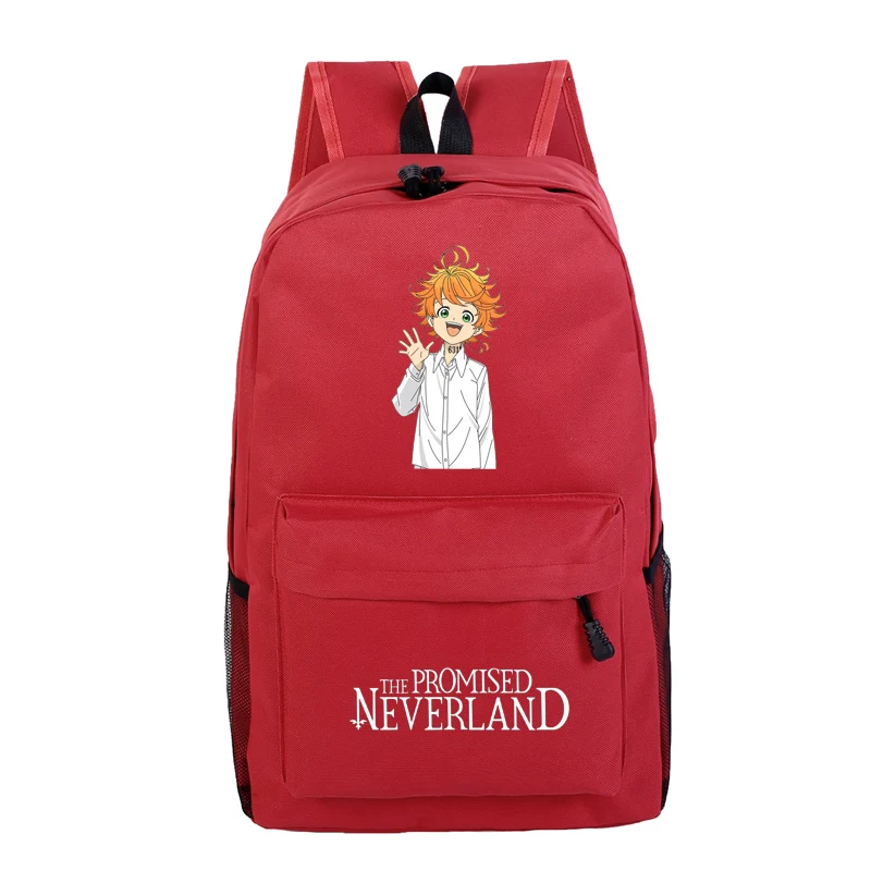 Женский рюкзак с рисунком обещал Neverland Emma милый холщовый ранец для ноутбука