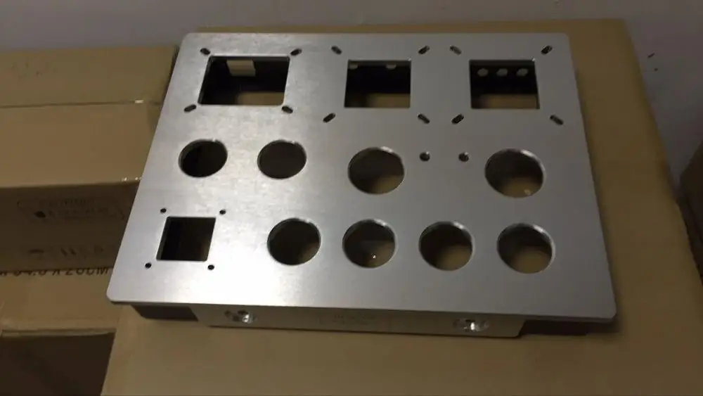 Алюминиевый и железный корпус усилителя мощности DIY 300B 2A3 трубчатый аудио 380 мм * 290