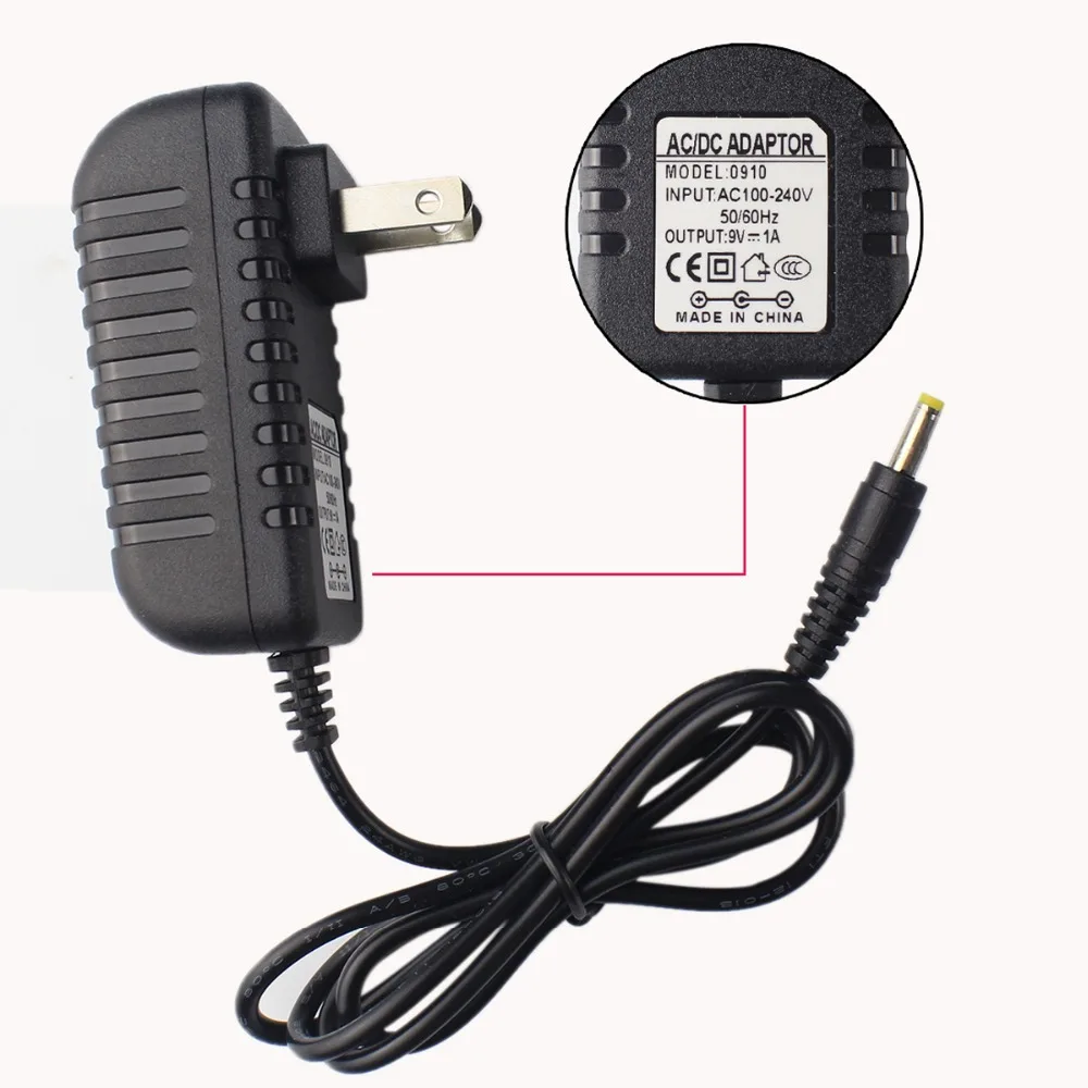 

Новое зарядное устройство 9 в 1 а 4,0*1,7 мм AC DC для Sony ZS-H10CP Sports CD