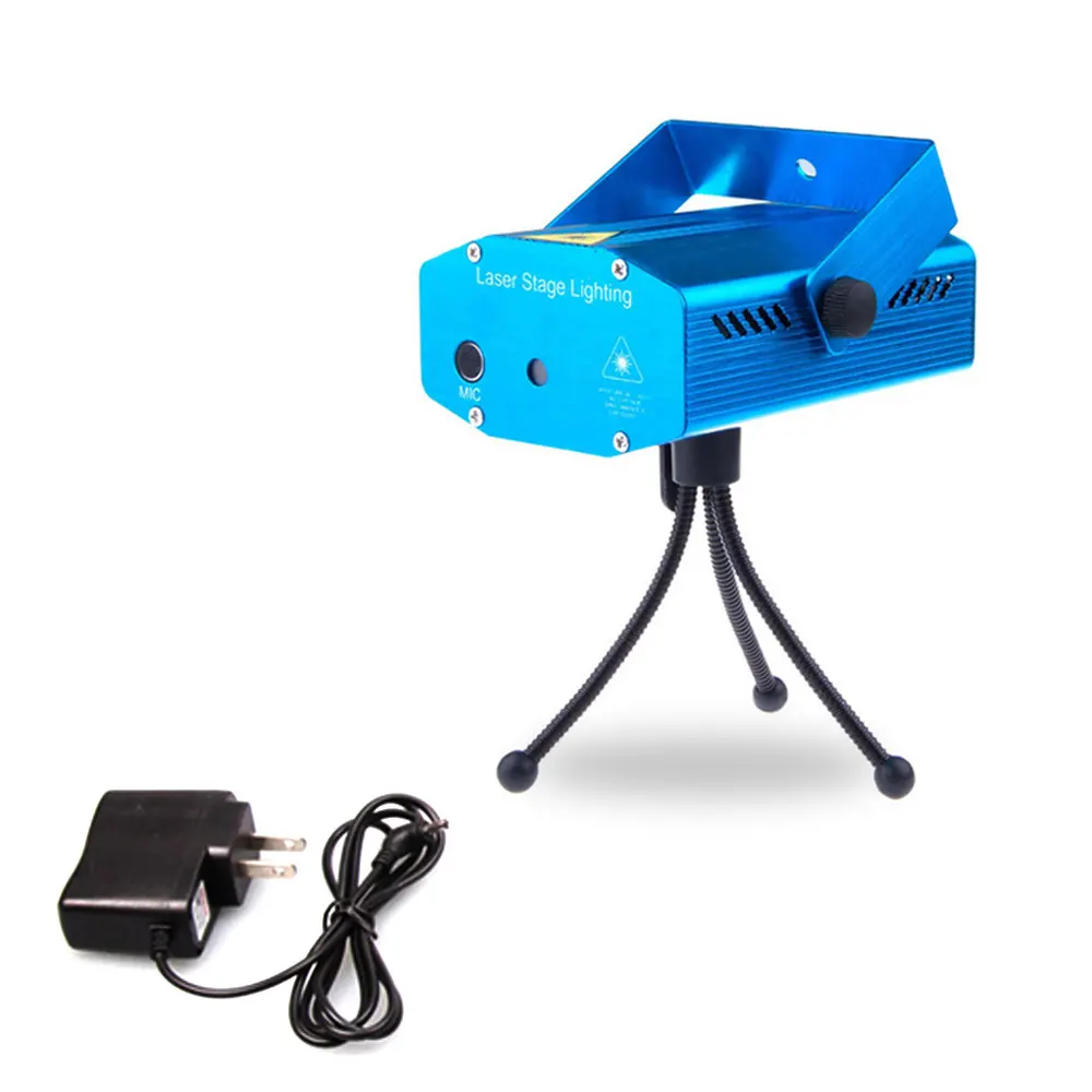 Портативный Мини светодиодный лазерный сцены проектор Эффект Освещение лампы