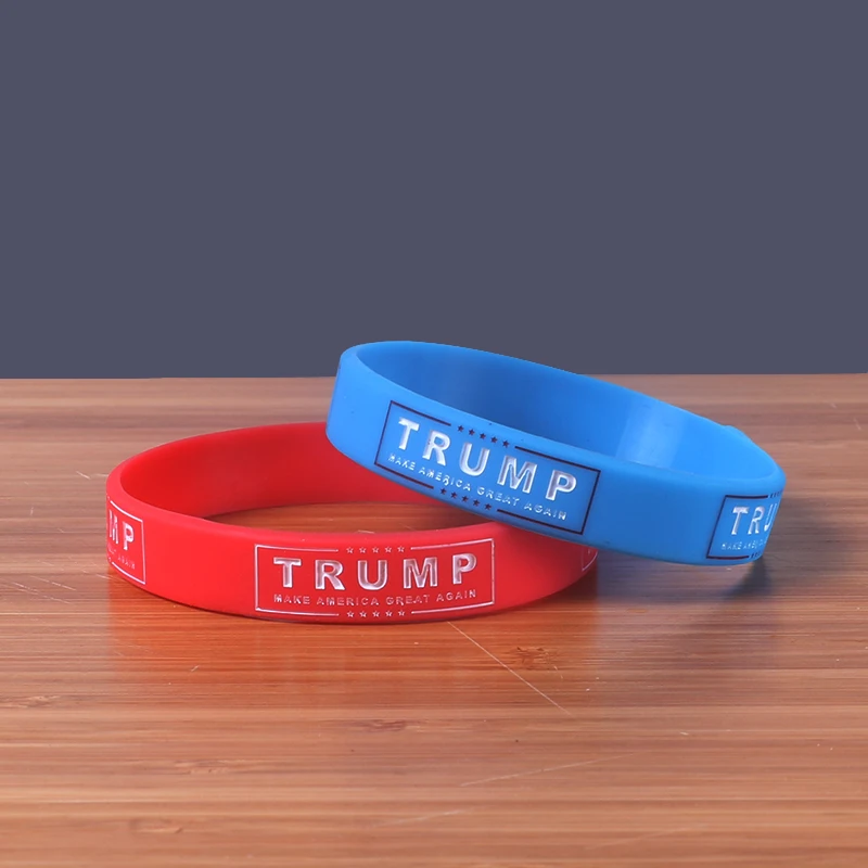 Высокое качество Поддержка Trump силиконовые браслеты делают Америку большой