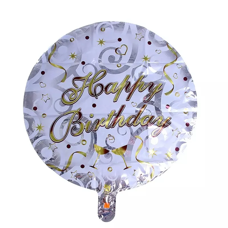Koop Gelukkige Verjaardag Party Decor 18-Inch Ronde Muziek Patroon Ballonnen Bar Xmas Gift Feestelijke & Feestartikelen Kid Gift Speelgoed