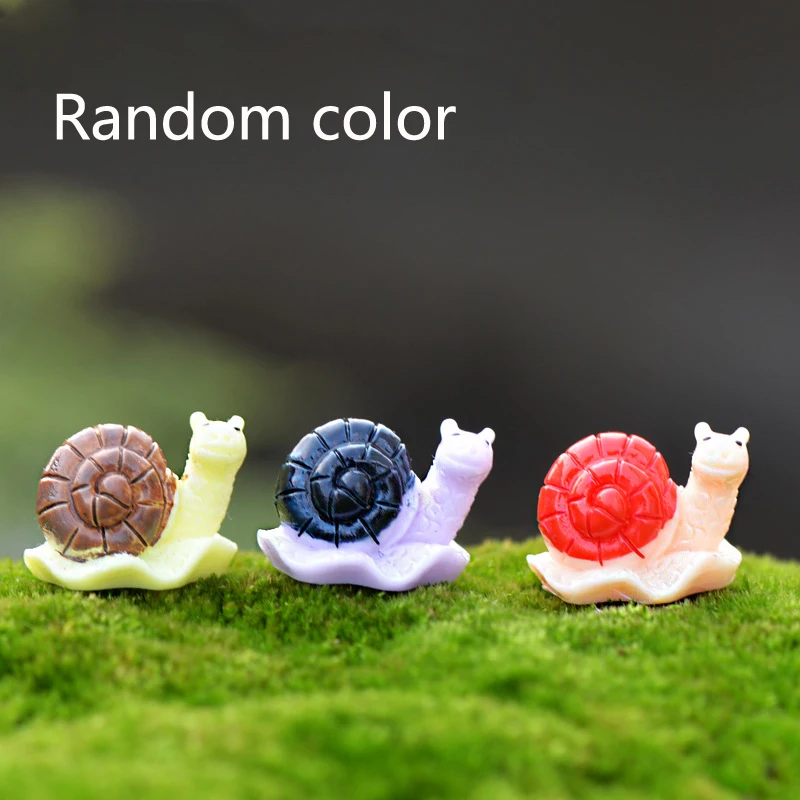 4 шт случайный цвет микро пейзаж милый мультфильм животное Смола Сделай Сам сад