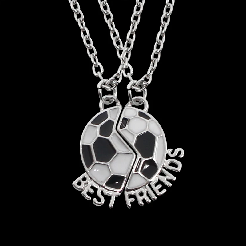 Оригинальное женское ожерелье с номером футбольной команды|friendship pendant necklace|bff