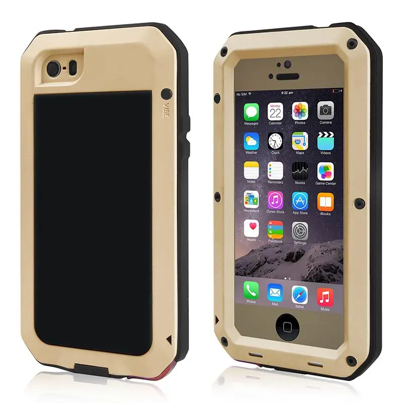 Waterproof Aluminum Gorilla Glass Metal Protect Cover Cases For iPhone7 PLus/5s SE/6s/6 plus Phone Shockproof Case iPhone 7 |