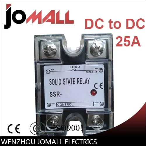 SSR -25DD-H DC control DC SSR general purpose sealed Single phase relay solid state 220vdc