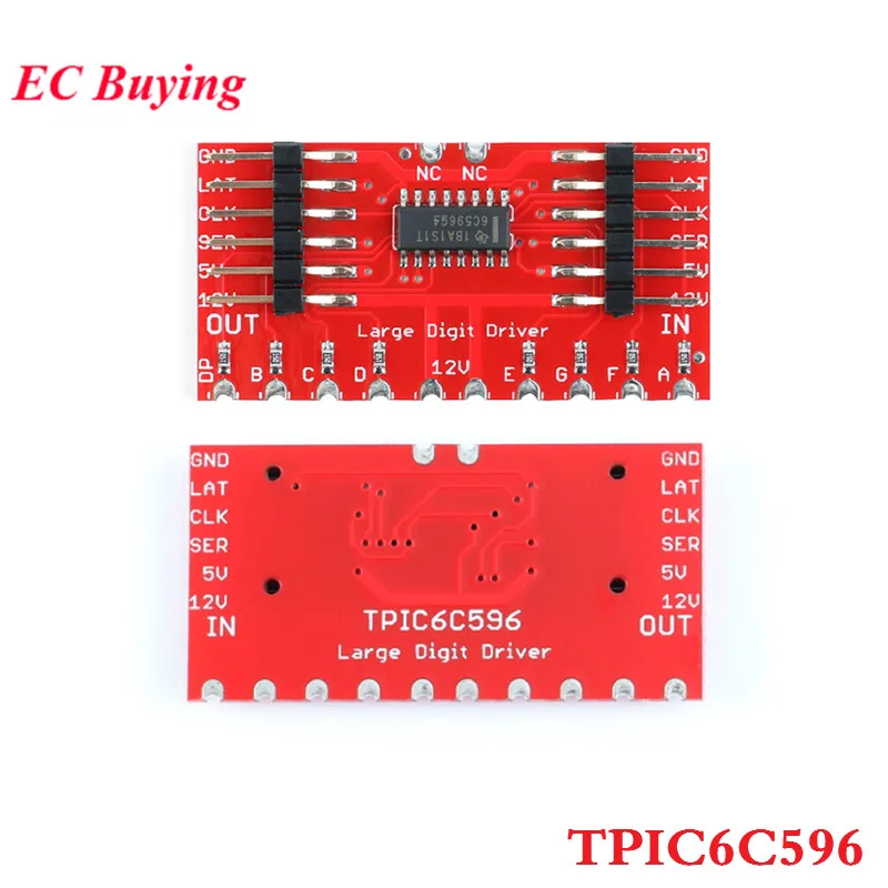 TPIC6C596 8-bit Shift Register 7-Segment Digital Tube Driver Displays Module for Andrino Diy Electronic PCB Board