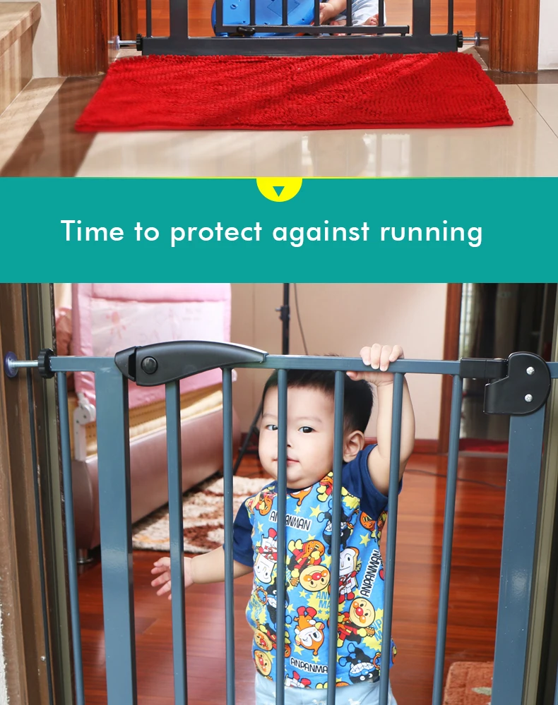 Babysafe металлические железные ворота детские ворота безопасности pet изоляционный забор 75-82 см ширина Гонконг бесплатно
