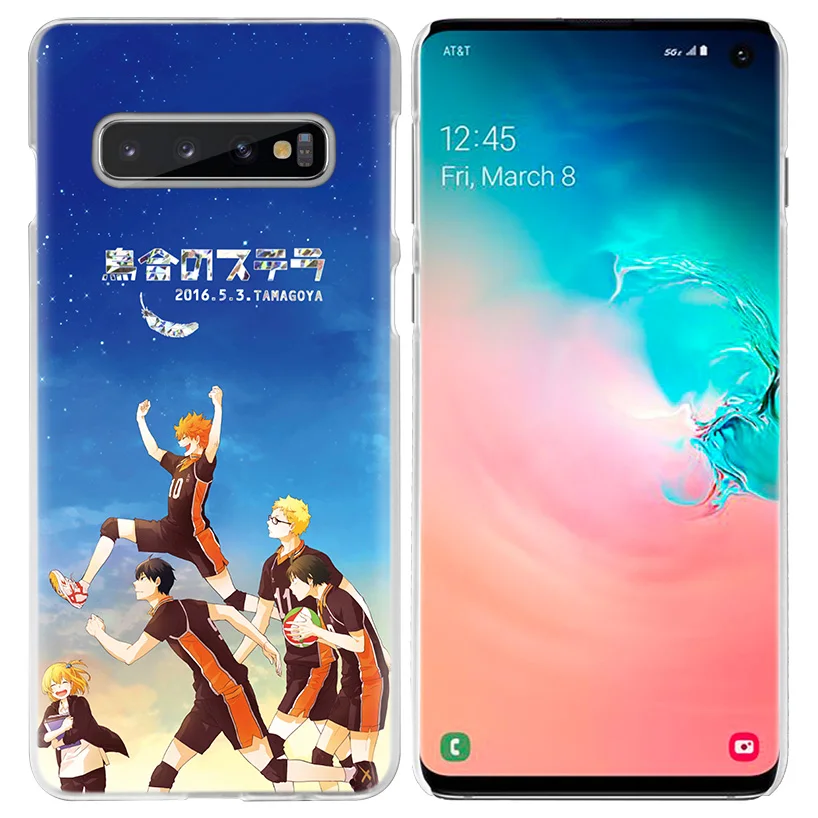 Haikyuu Hinata чехол для Samsung Galaxy S10 S20 Ultra 5G S10e S9 S8 Plus S21 Note 20 10 9 Жесткий ПК аниме телефона