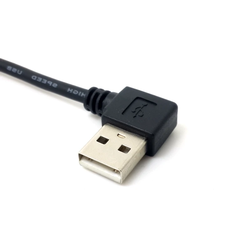 Правый и левый угол USB 2 0 A папа на B Тип BM сканер для принтера под прямым углом 90
