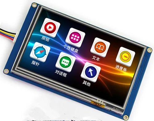 Модуль сенсорного ЖК экрана USART HMI SPI TFT 5 0 дюйма с рисунком шрифта 800(RGB)* 480 флэш
