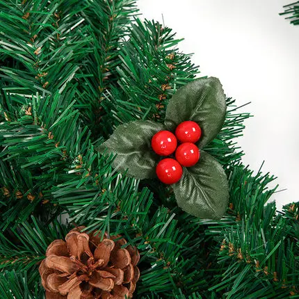 Рождественская гирлянда 2 7 м зеленая ротанговая с бантами и огнями