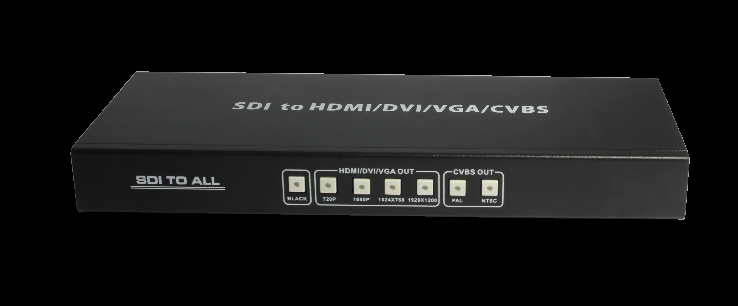 High Quality SDI to ALL Scaler Converter SD HD and 3G-SDI signals HDMI/DVI/VGA Composite Output Splitter switcher |