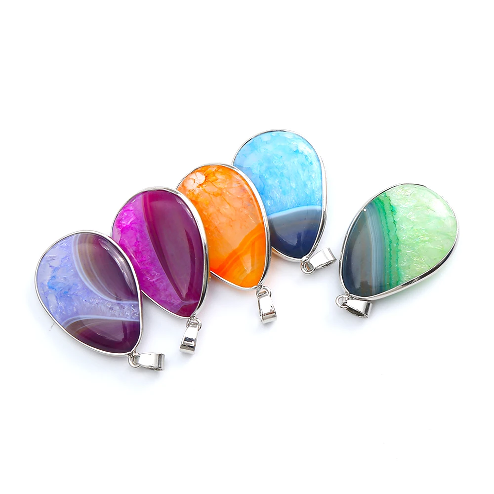 5 шт. женские Овальные Подвески из натурального камня|stone pendant|natural stone pendantstone pendant