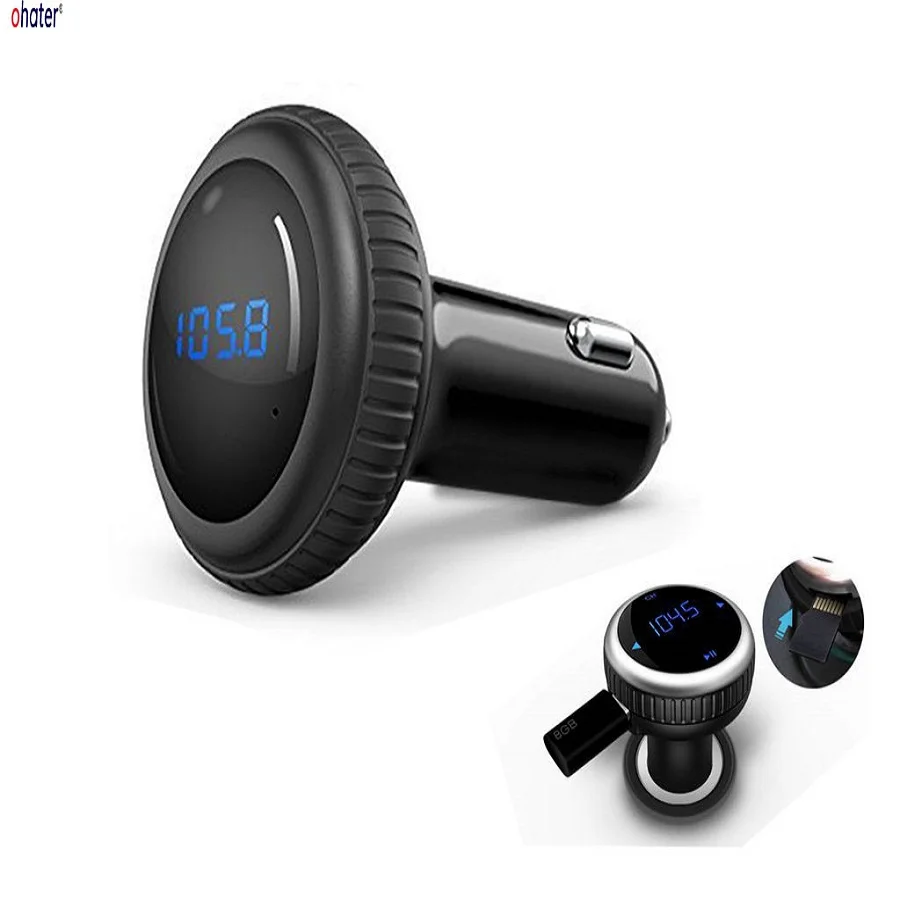 Ohater Fm передатчик Bluetooth автомобильный беспроводной Handsfree Mp3 модулятор USB зарядное
