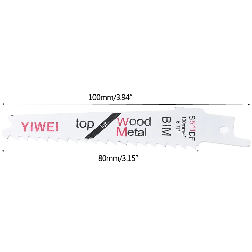 5 Pcs 100mm 4&quot BIM S511DF Flexible Sabre Saw Blades For Wood &amp Metal Cutting | Инструменты