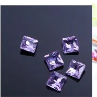 Серые квадратные Угловые остроконечные нижние стеклянные кристаллы, Стразы DIY часы и украшения для головы аксессуары 50 шт./упак