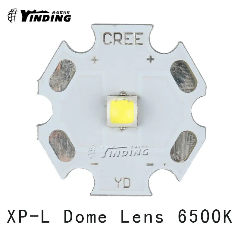 5 шт. Cree XLamp XP-L XPL V5 U6 V6 купольный объектив холодный белый 6500K 10 Вт СВЕТОДИОДНЫЙ