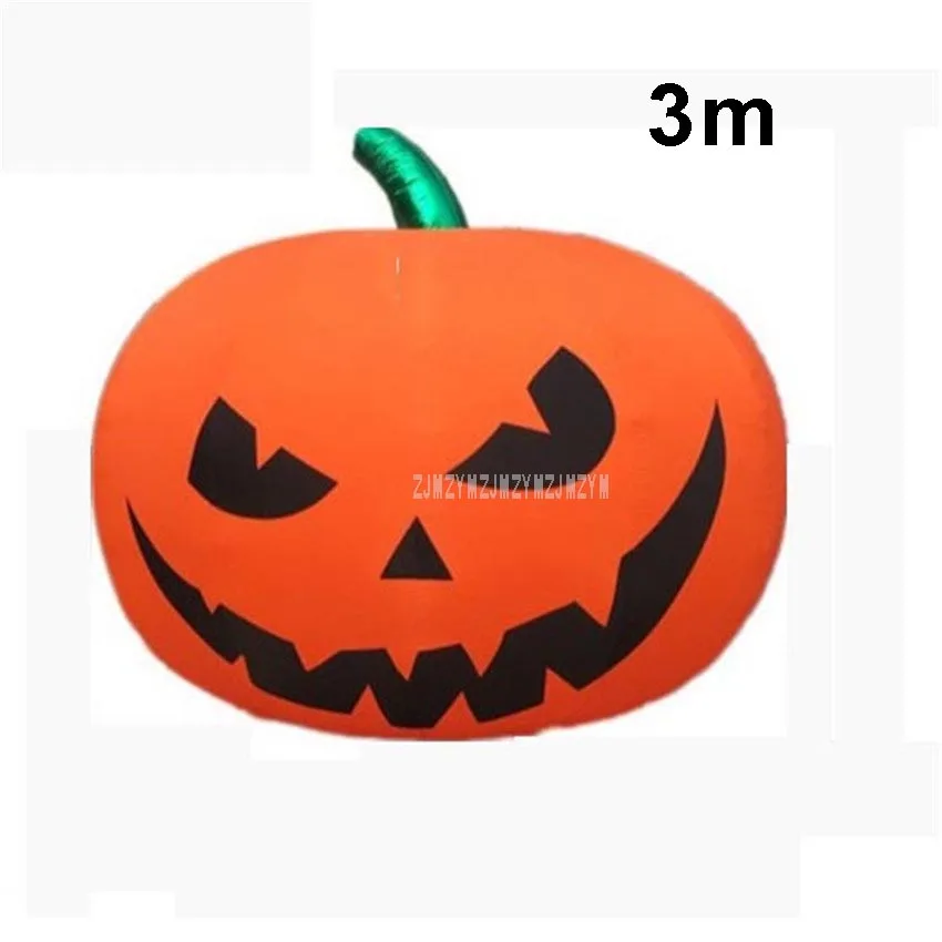 Grande Lanterne Lumineuse Led Couleur Citrouille 3m Ballon Gonflable A L Air Dessin Anime Boule De Nuit Halloween Decoration De Fete D Anniversaire