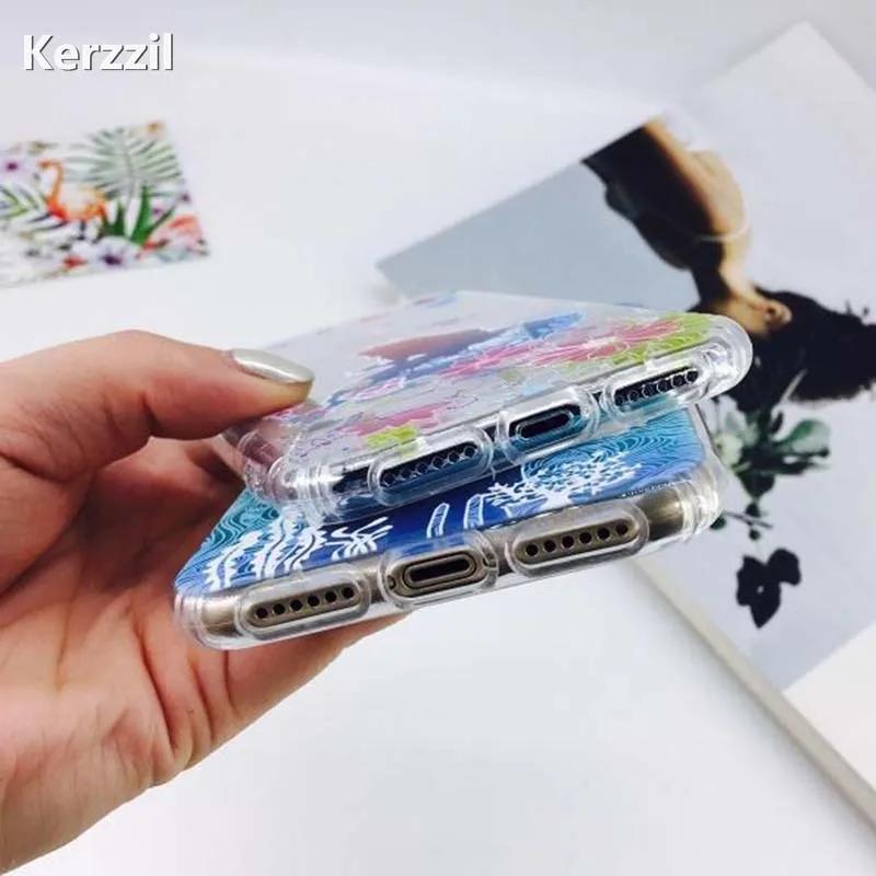 Чехол для телефона с изображением принцессы русалки Kerzzil чехол iPhone 8 6 7 6s plus iphone X