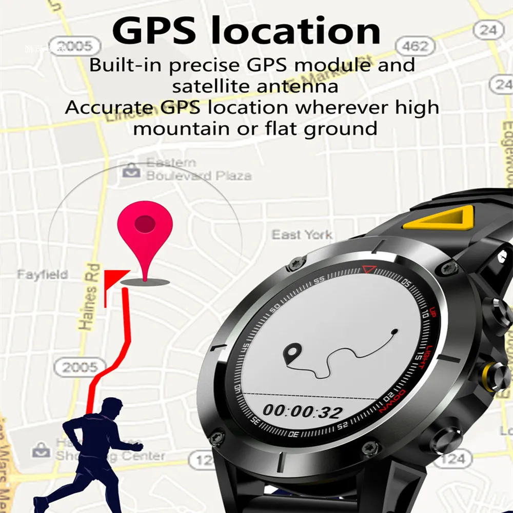 2018 G01 GPS Smart Watch Men IP68 Waterproof Blood Pressure Bluetooth Wristwatch Sports Compass Smartwatch for Android IOS | Электроника