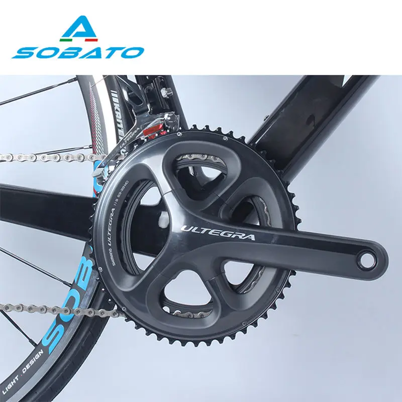 SOBATO 700 * 28C карбоновый дорожный велосипед двойной V тормоз 2*11 скоростной полный