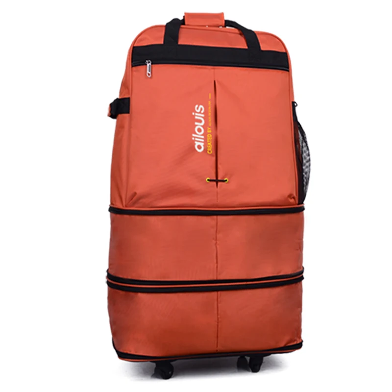 CARRYLOVE Ретро 28/30 дюймов Спиннер водонепроницаемый портативный Дорожный чемодан нейлоновая ткань ткани, сумка-переноска, складная сумка