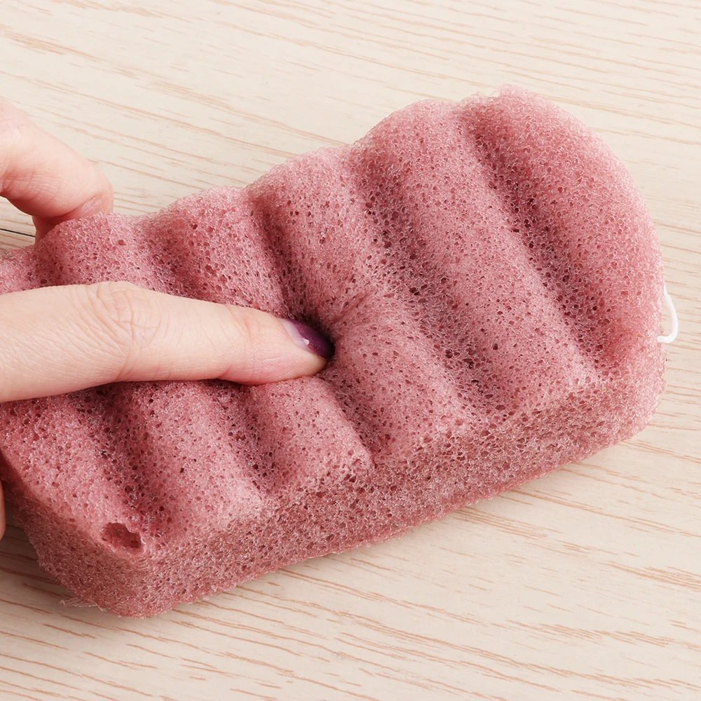 Губка Konjac для мытья тела очищающая Органическая мягкая скраб ванны и душа