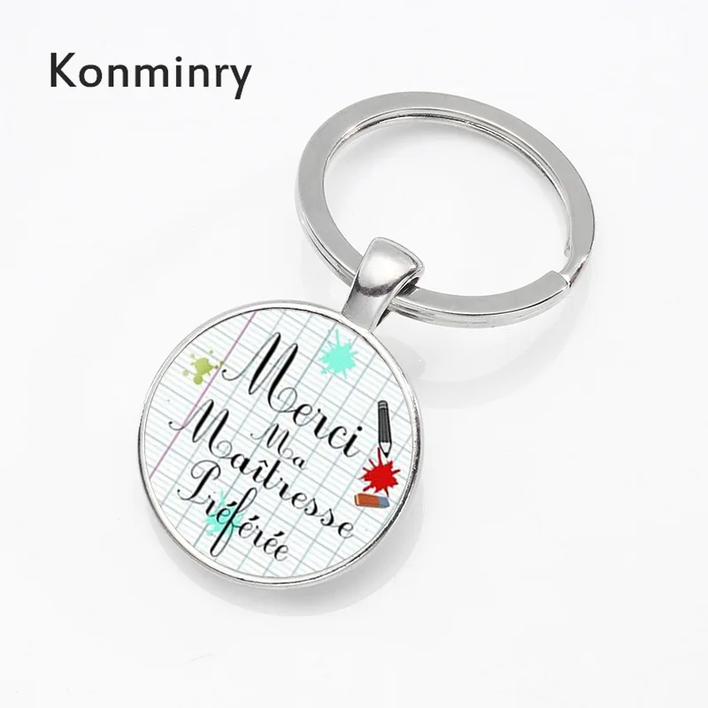 Konminry je suis un Master Брелоки для ключей классическое искусство круглая стеклянная
