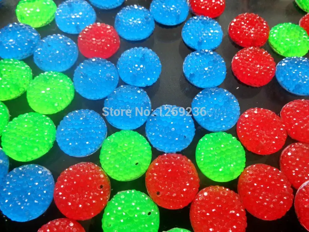 Смешанные направляющие круглые аксессуары зеленый/красный/синий цвет Пришивные