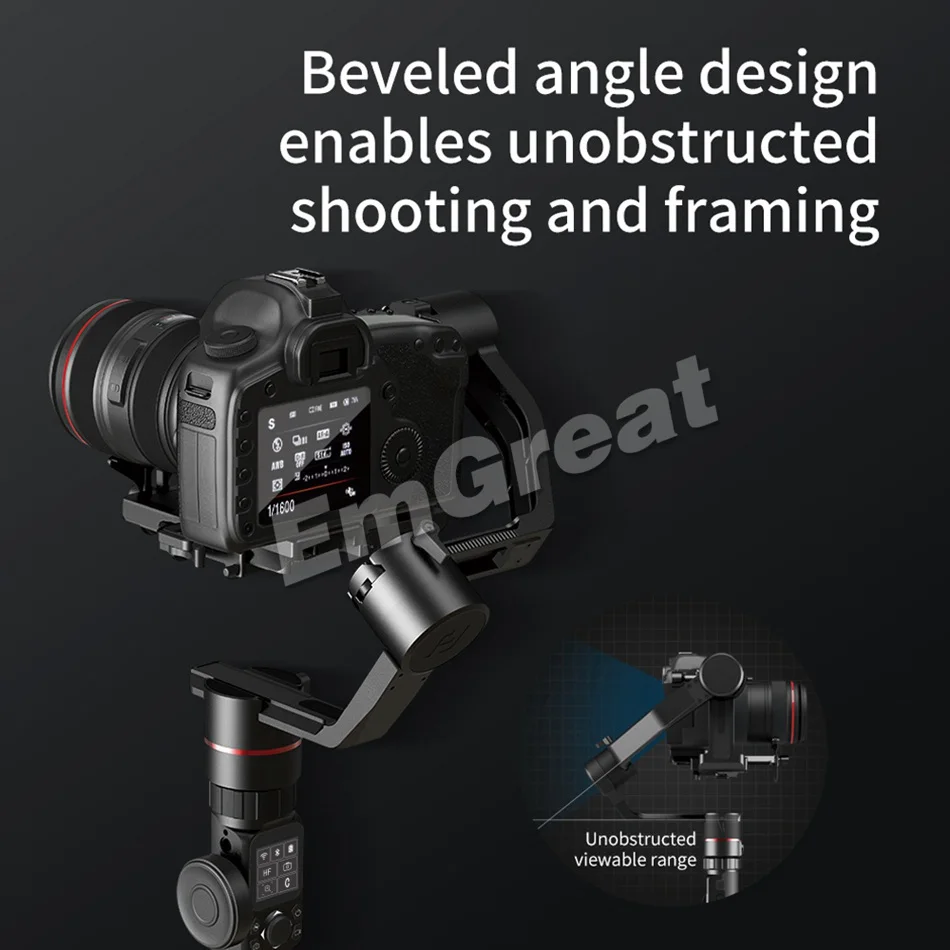 FeiyuTech AK2000 3-Axis Camera Stabilizer Gimbal with Follow Focus Ring for Sony Canon 5D Panasonic GH5 Nikon D850 2.8kg Payload |