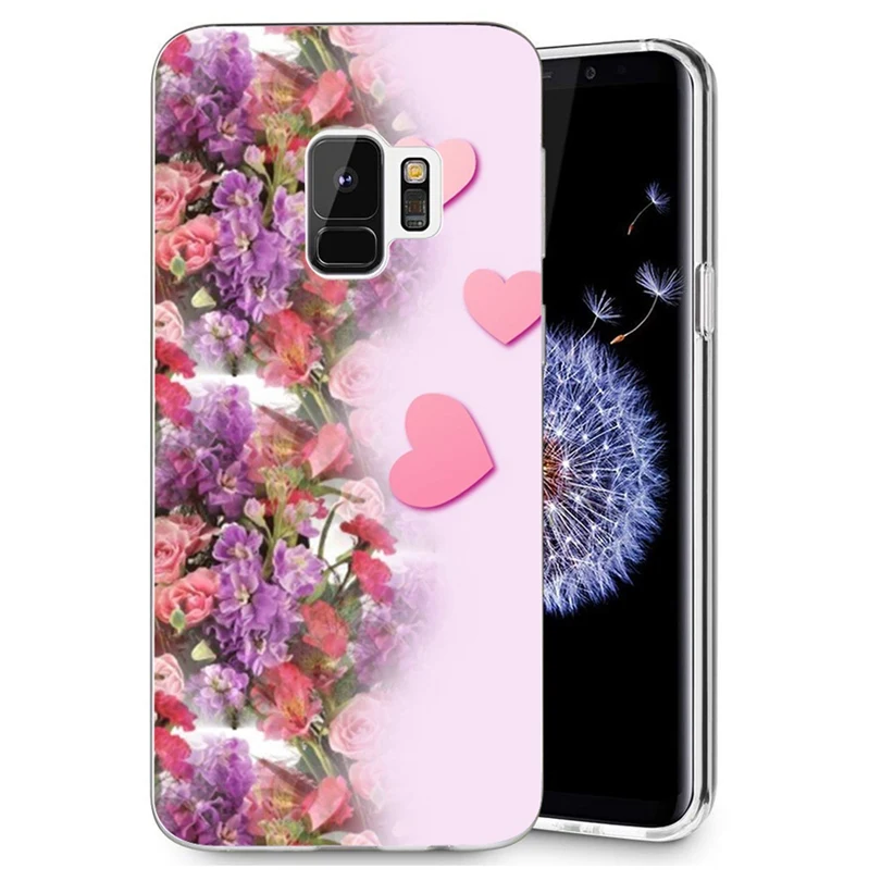 Чехол для телефона с вишневым цветком Samsung Galaxy S9 S9Plus S8 Plus S7 edge Note8 сумка Красивая