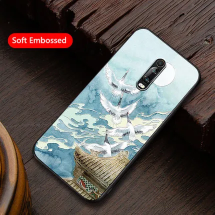 GU feng xian he Чехол для redmi k20 pro, тисненый, мягкий, Xiaomi mi, 9 T, redmi k20, ТПУ, силиконовый, задний Чехол, матовый, противоударный, k20 pro, mi 9 T, чехол - Цвет: GU feng xian he