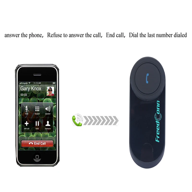 Мотогарнитура FreedConn T COM VB Bluetooth гарнитура для шлема переговорное устройство 2 х