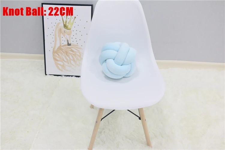 Knot Ball 22CM Детское гнездо, кровать для кроватки, подушка-бампер, переносная съемная и моющаяся кроватка, дорожная кровать для детей, детская хлопковая Колыбель - Цвет: Knot Ball 22CM