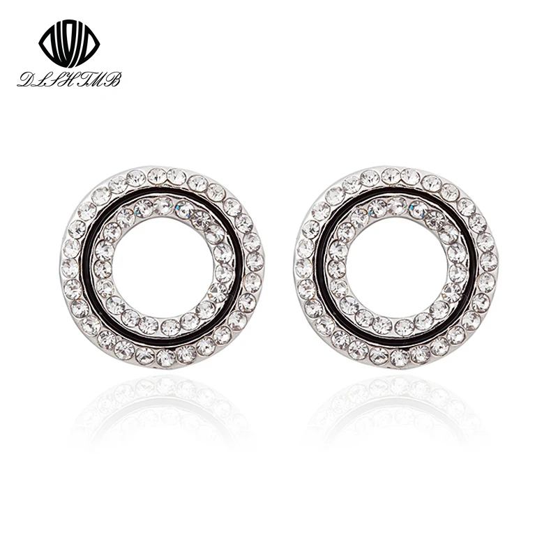 Новое поступление геометрические золотистые/Серебристые массивные круглые