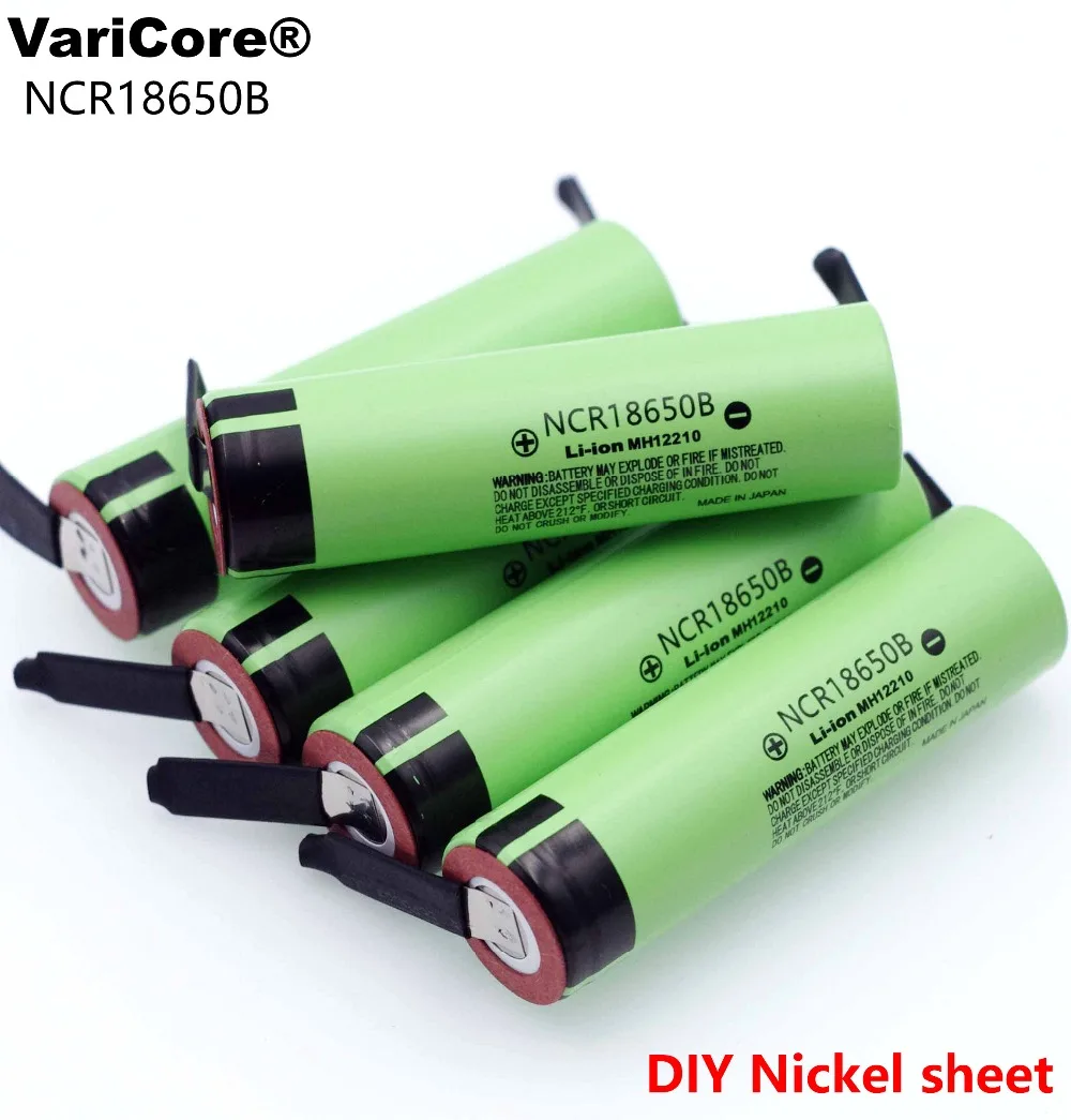 Новый Оригинальный NCR18650B 18650 литий ионный аккумулятор 3400 mAh 3 7 V DIY листовые батареи