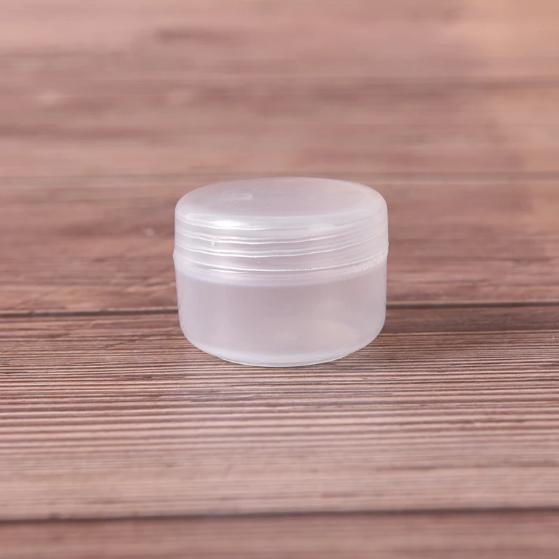 10g transparent 10 г, 20 г, 50 г, 100 г, Пластиковые Портативные косметические пустые баночки для путешествий, горшки, крем для макияжа, жидкий увлажняющий бальзам для губ, контейнер, карман - Цвет: 10g transparent