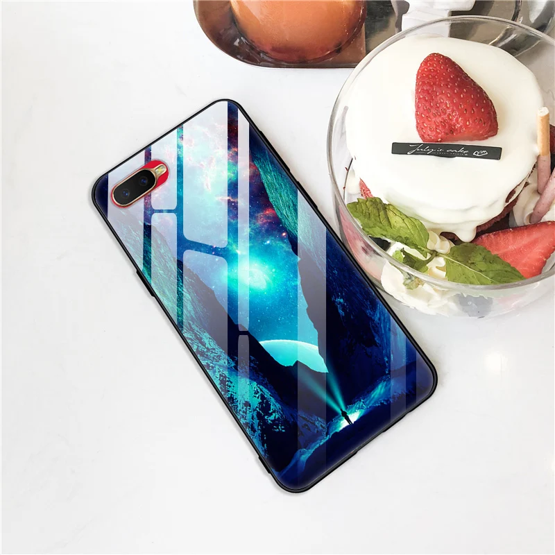Чехол для OPPO RX17 Neo чехол из закаленного стекла силиконовый бампер жесткое стекло