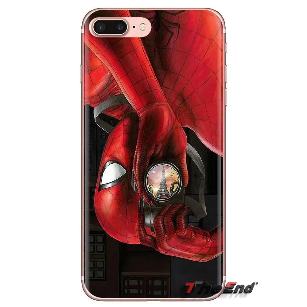 Силиконовый чехол для телефона Samsung Galaxy S3 S4 S5 Mini S6 S7 Edge S8 S9 S10 Plus Note 3 4 5 8 9 Spiderman Hero DC
